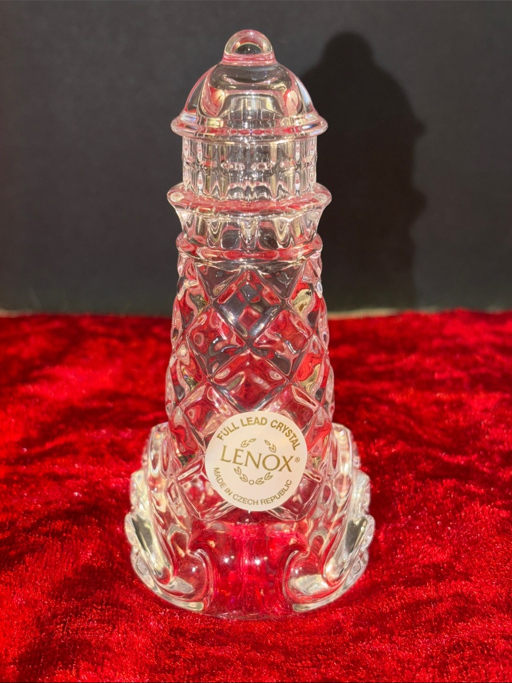 Lenox Clear Crystal Lighthouse Figurine